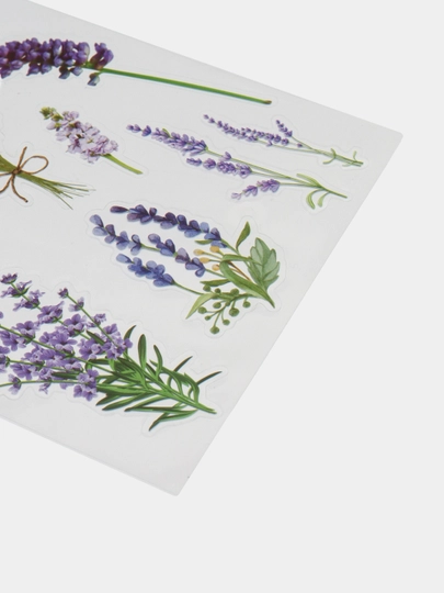 Stikerlar Nature Lavanda, 10 * 15 sm