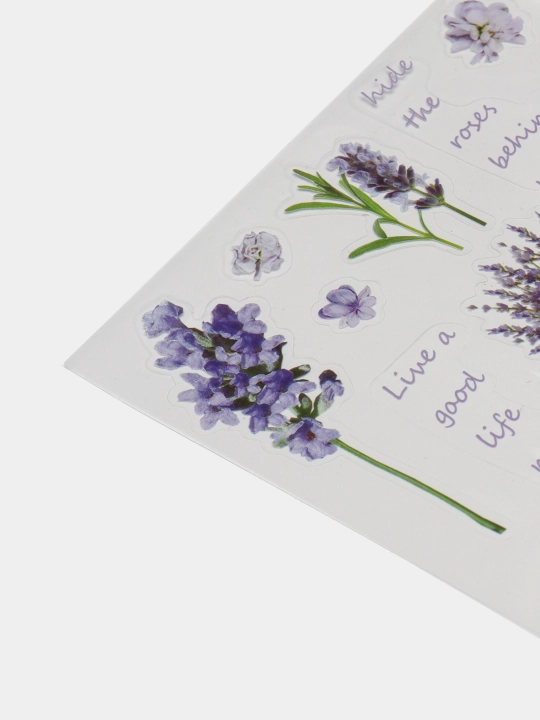 Stikerlar Nature Lavanda, 10 * 15 sm