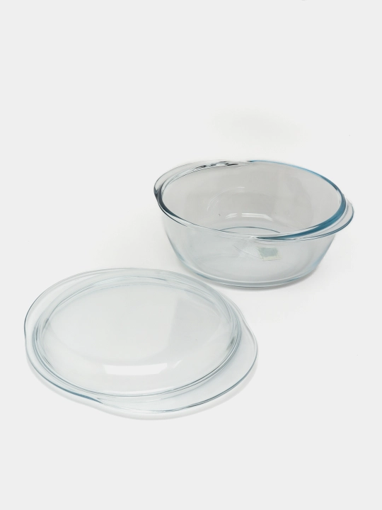 Pech va pishirish uchun, issiqqa chidamli shisha kostryulya Pyrex, 2.1 litr