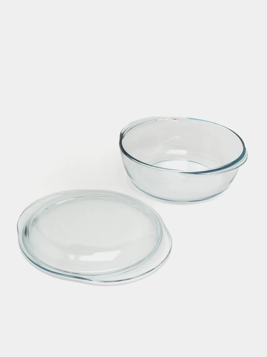 Жаропрочная, круглая кастрюля, с крышкой PYREX, 3 л