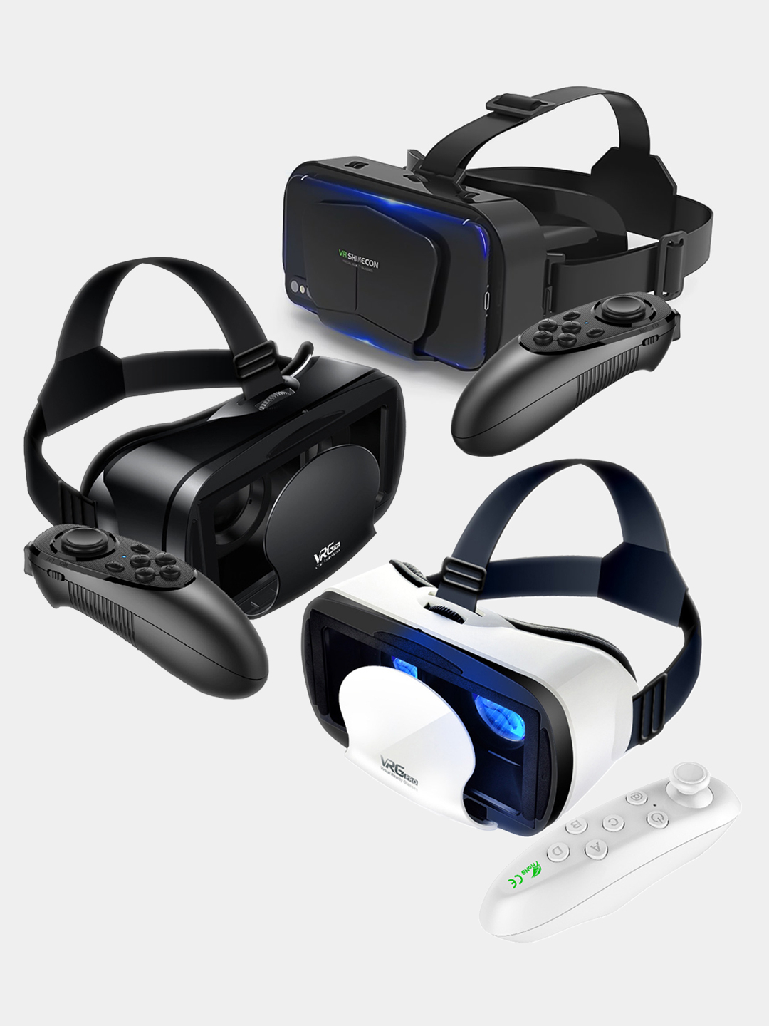 Очки виртуальной реальности VRG-PRO и VR SHINECON-G10 с джойстиком купить  по низким ценам в интернет-магазине Uzum (1006325)