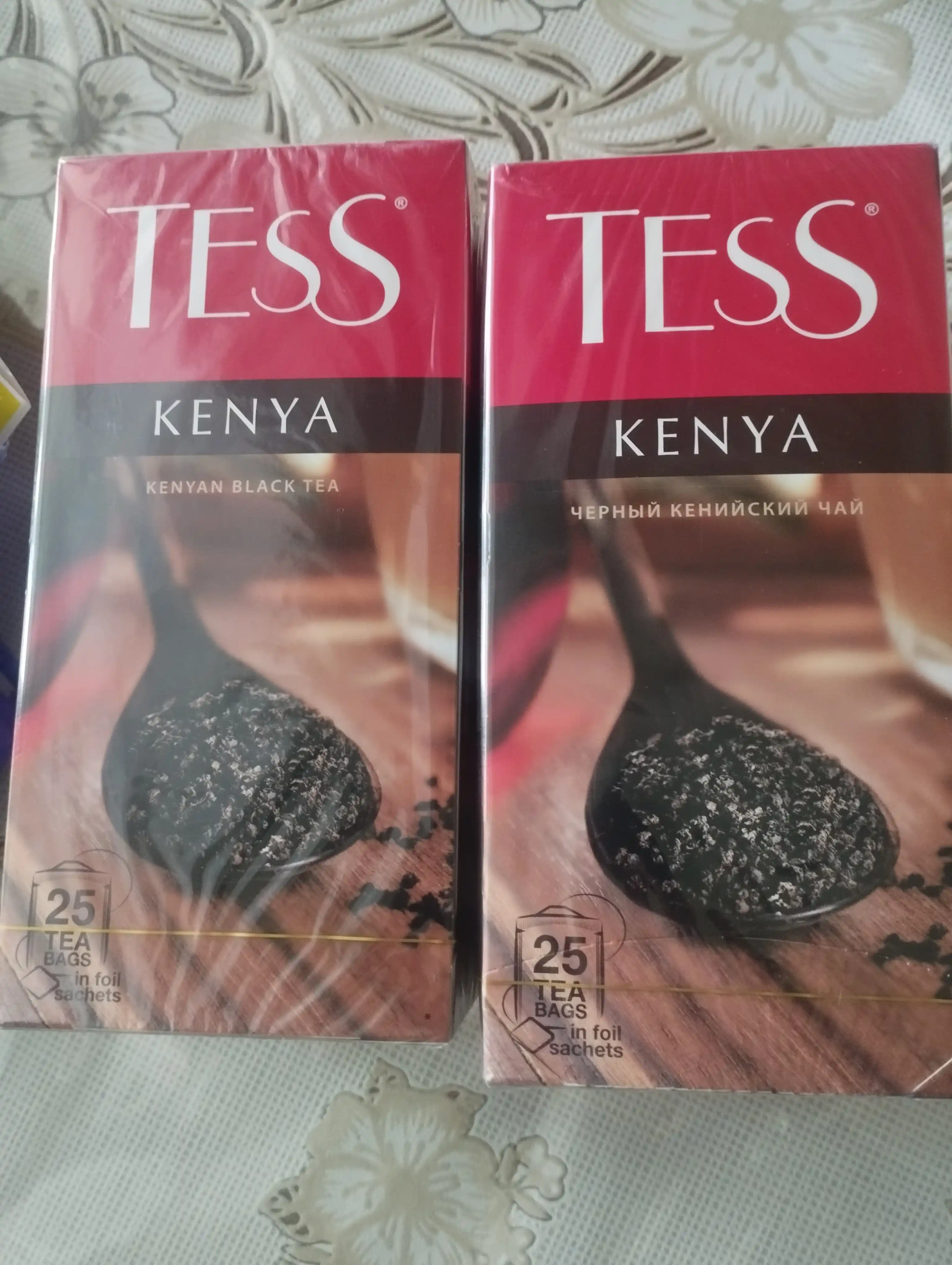 Qora choy Tess Kenya, 2 g, 25 dona