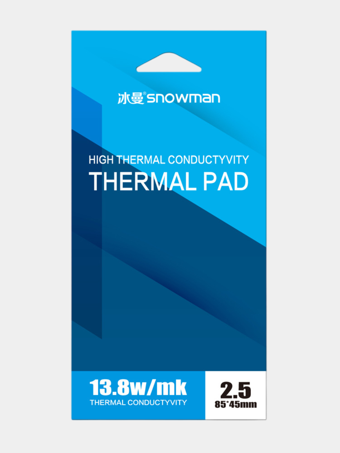 Termal prokladka Snowman, 13.8 Vt, 85 * 45 mm, video-grafik kartalar uchun