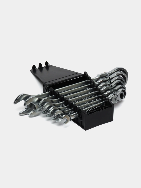 ROCKFORCE RF-51072 ratchet kalitlari to'plami, 7 dona