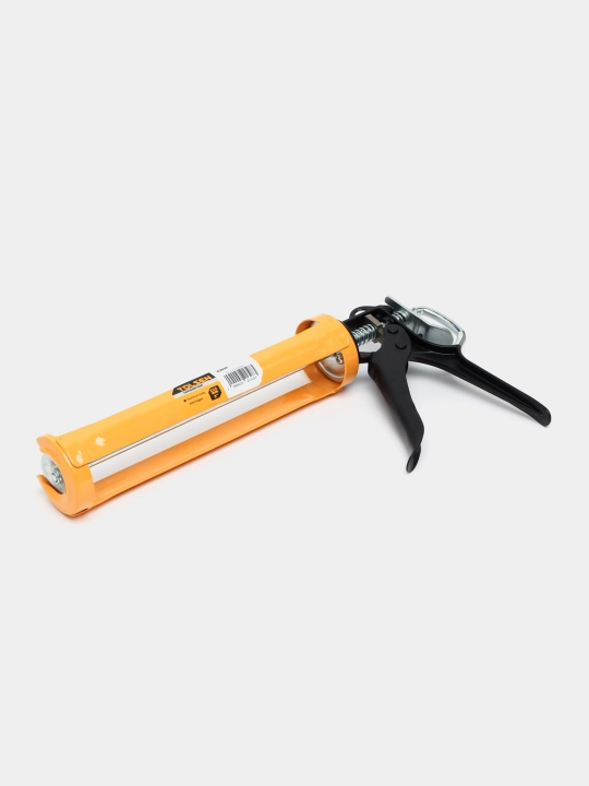 Silikon va germetik uchun pistolet, yarim ochiq, alyuminiy tutqichli, 225 mm, 9 dyuym