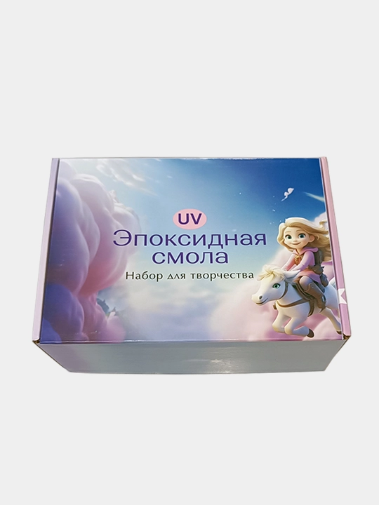 Подарок для девочки, набор с эпоксидной УФ смолой, набор для творчества UV-смола рукоделие