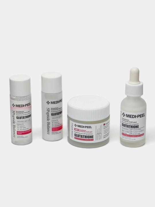 Набор для ухода за лицом, MEDIPEEL+, Glutathione 600, Peptide bor-tox, Glutathione hyal aqua, Algo-tox, Filler-eazy