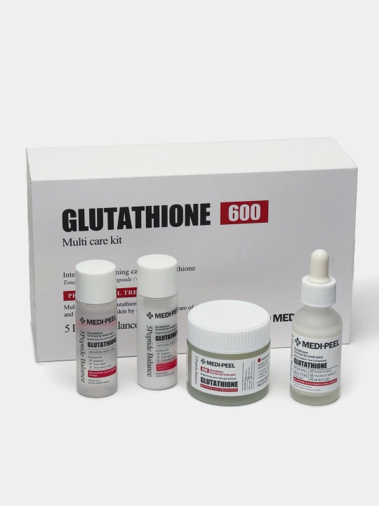 Набор для ухода за лицом, MEDIPEEL+, Glutathione 600, Peptide bor-tox, Glutathione hyal aqua, Algo-tox, Filler-eazy