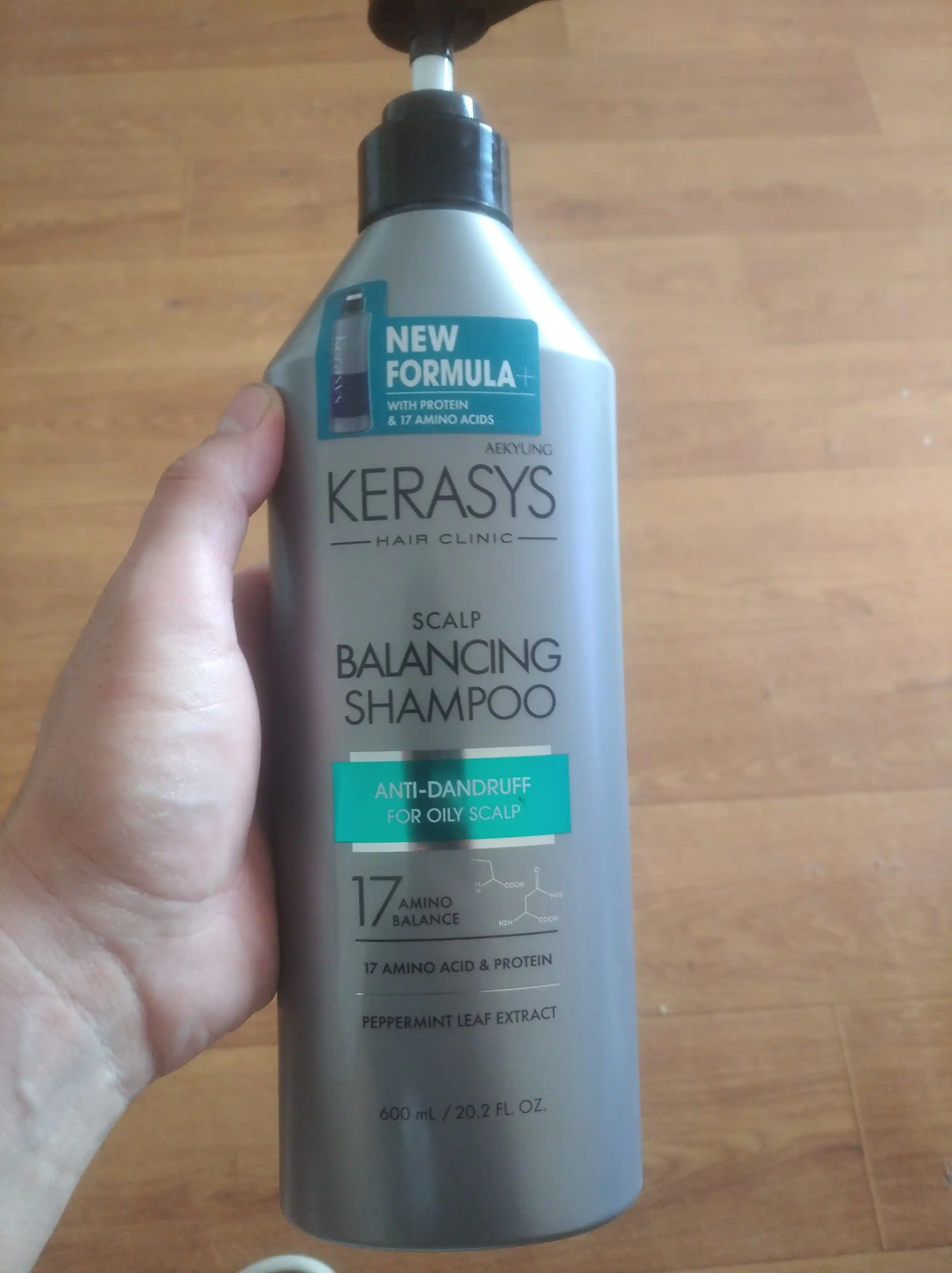 Шампунь Kerasys, против перхоти для жирных волос, кератиновое восстановление, 600 мл