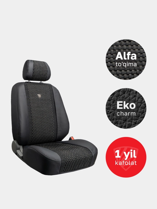 Автомобильные чехлы для сидений CARDINAR ALFA, cobalt, nexia, gentra, onix, tracker, byd