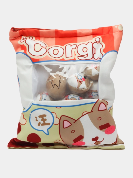 Мягкая игрушка подушка, с вынимаемыми мини-игрушками внутри