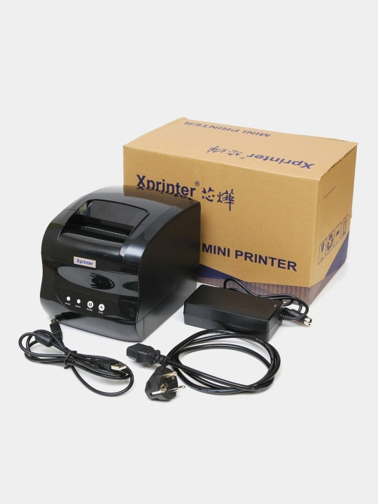 Термопринтер этикеток и для чека Xprinter XP-365B, 80 мм, 127 мм/s USB
