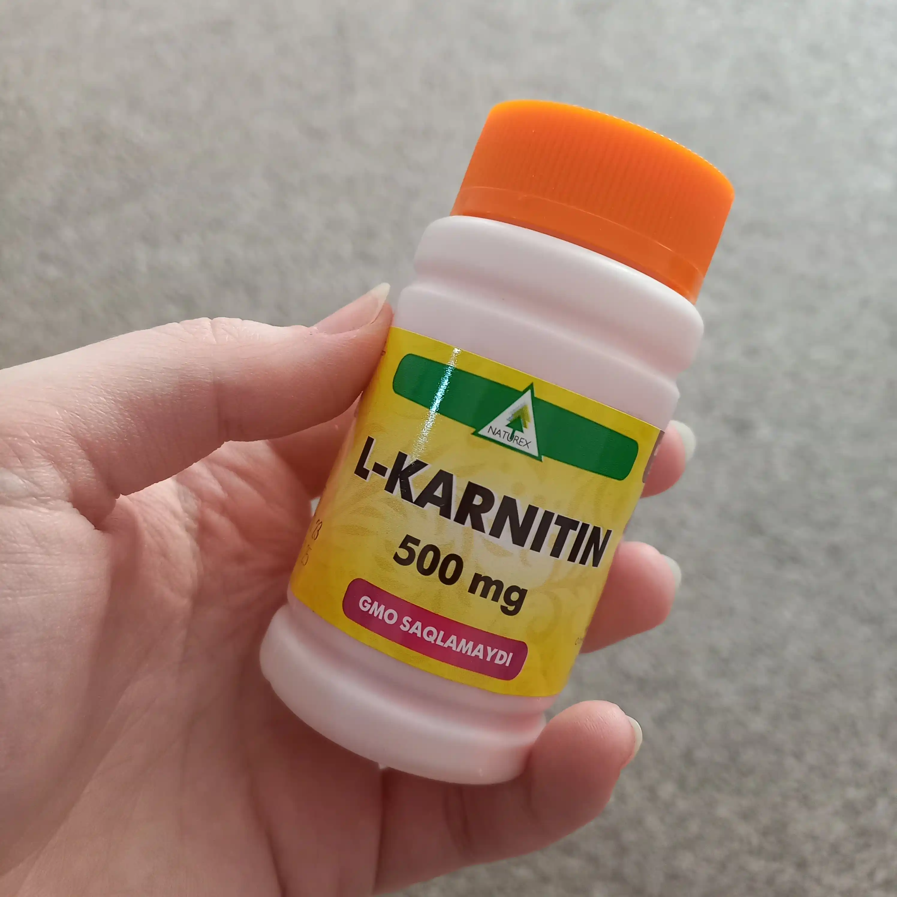 L-карнитин Naturex, 500 мг, 60 капсул