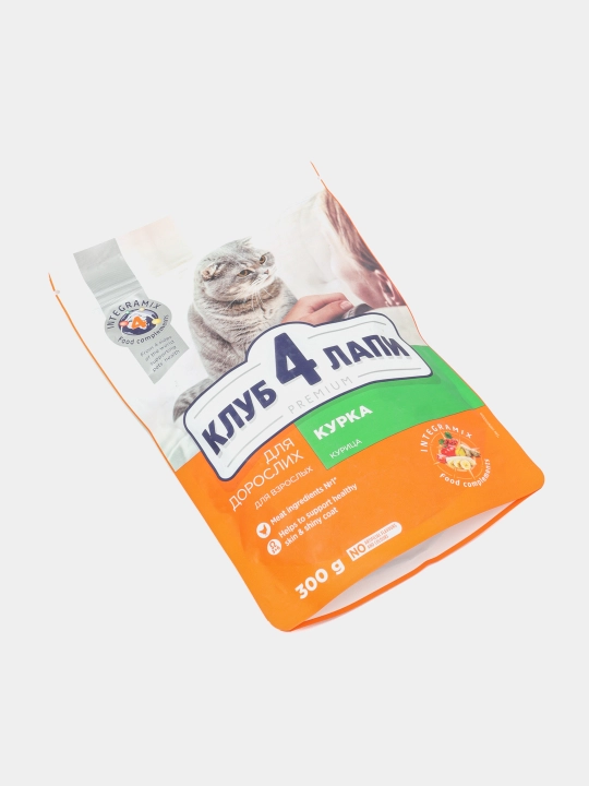 Club 4 Paws mushuklar uchun quruq yem, tovuq go‘shti bilan, 300 g