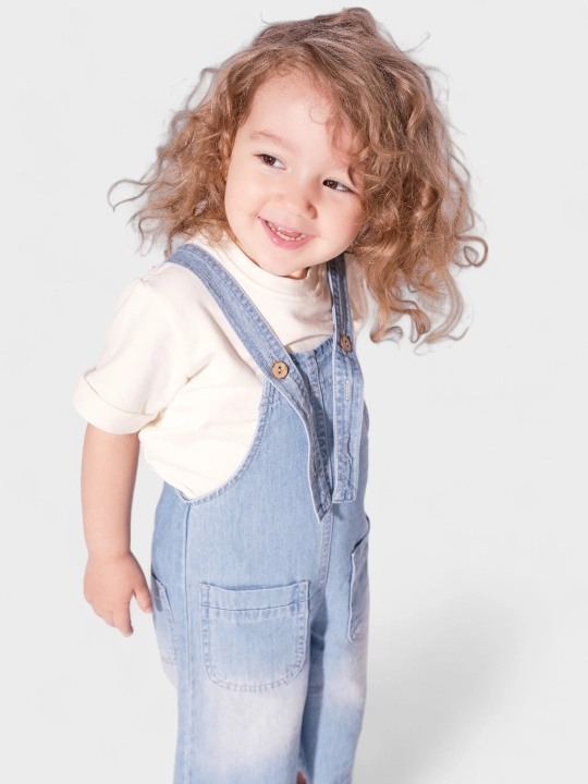 Детский джинсовый комбинезон для девочек Modkids