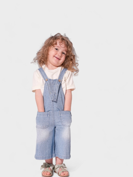 Детский джинсовый комбинезон для девочек Modkids