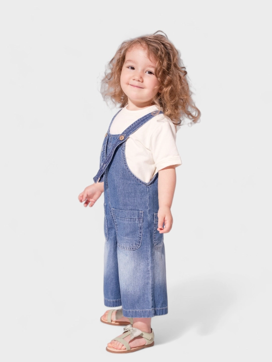 Детский джинсовый комбинезон для девочек Modkids