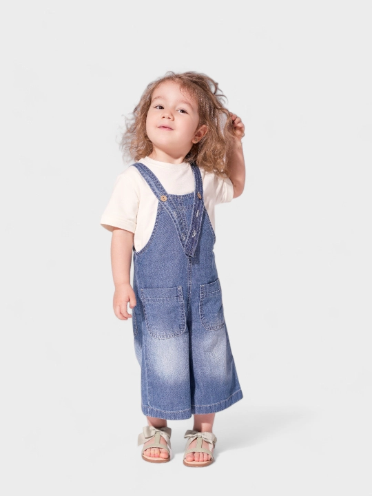 Детский джинсовый комбинезон для девочек Modkids