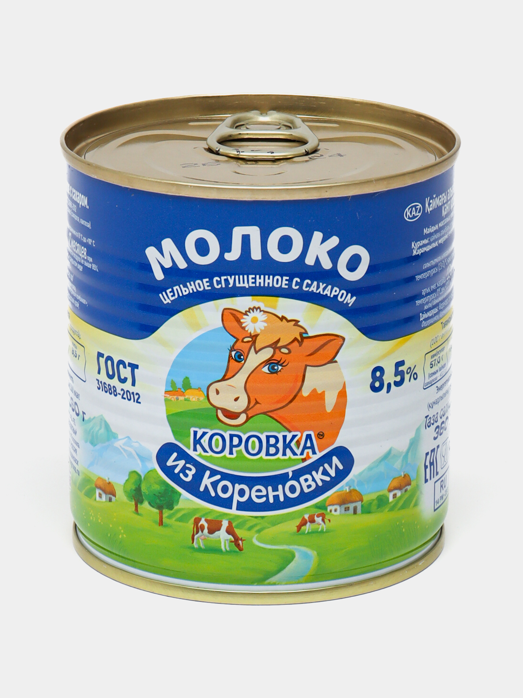 Молоко цельное сгущенное Коровка из Кореновки 8.5%, 360 гр, с ключом ...