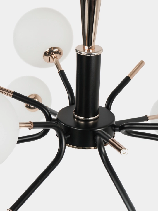 Люстра Planet LED, 9 плафонов, 3 режима освещения, с регулировкой высоты