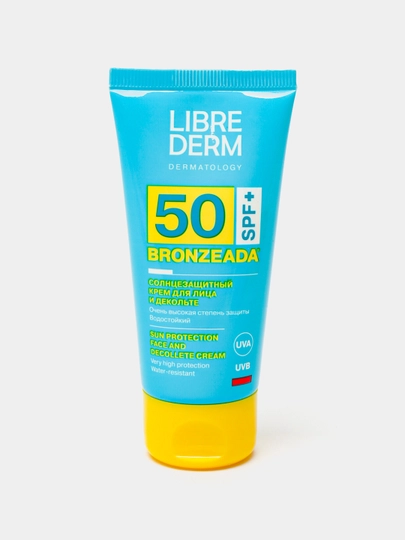 Крем для лица и зоны декольте солнцезащитный SPF50 LIBREDERM BRONZEADA 50 мл