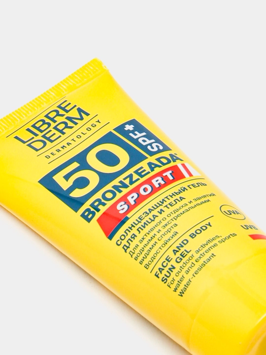 SPORT yuz va tana uchun quyoshdan himoya qiluvchi gel SPF 50 Librederm BRONZEADA, 50 ml