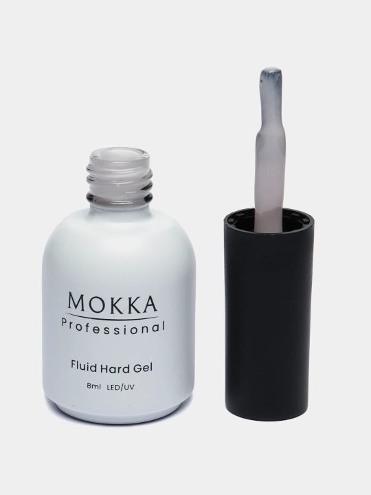 Rangli gel lak suyuq poligel Opal MOKKA, UV/LED chiroqda quriting, 8 ml