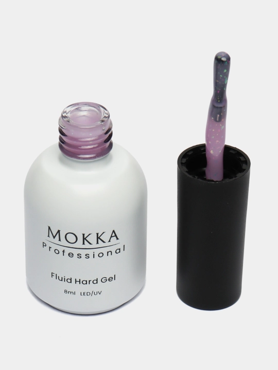 Rangli gel lak suyuq poligel Opal MOKKA, UV/LED chiroqda quriting, 8 ml