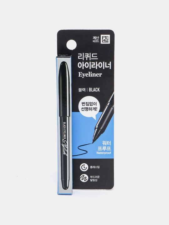 Suvga chidamli ko'z podvodkasi, Koreya mahsuloti Black Eyeliner Stylish Waterproof