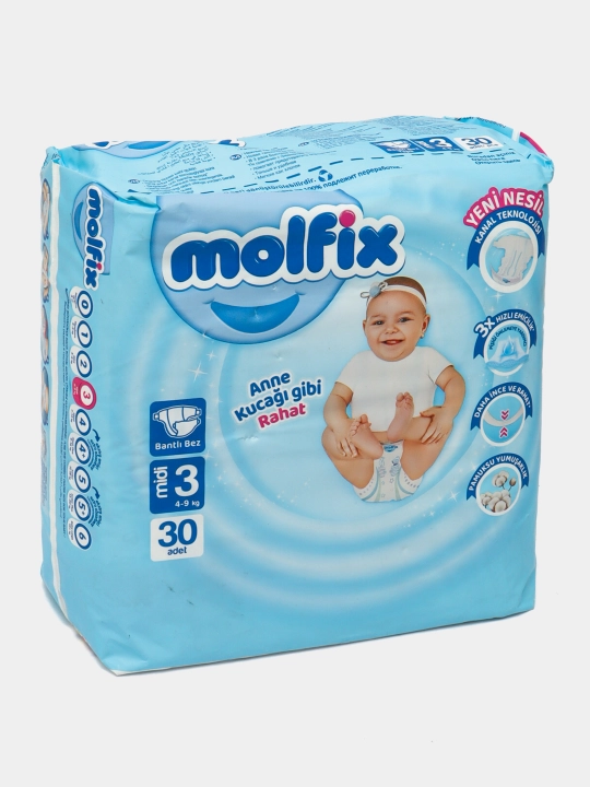 Tagliklar Molfix Eco №3, 4-9 kg, 30 dona - 