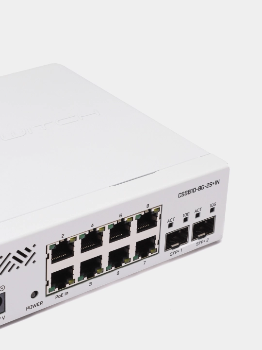 Коммутатор "Mikrotik CSS610-8G-2S+IN"