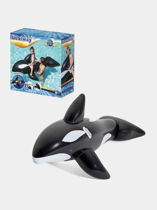 Надувная игрушка в форме касатки для плавания Bestway 41009