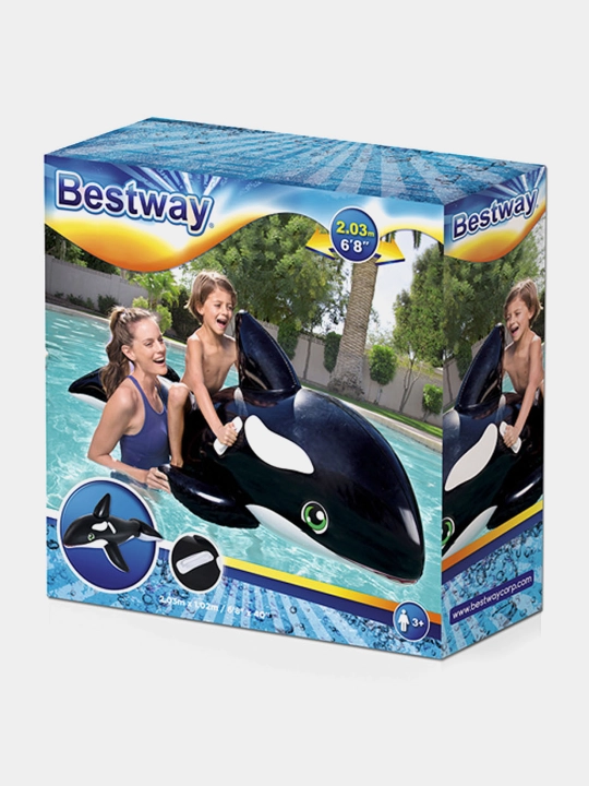Надувная игрушка в форме касатки для плавания Bestway 41009