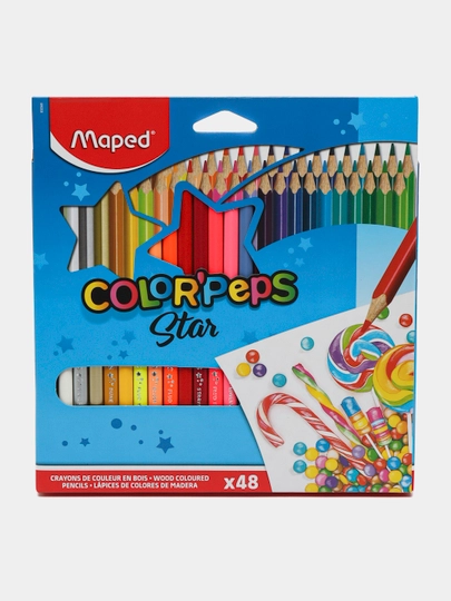 Карандаши цвет Maped, 48 цветов Color Peps 832048 MR000539 — MAPEDST-MAPE712