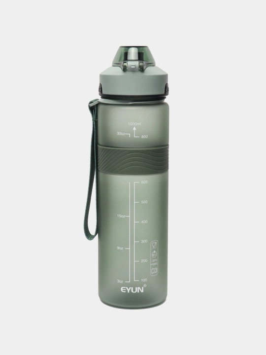 Sport suv idishi, suv sathi belgilari, yumshoq teginish, 1000 ml