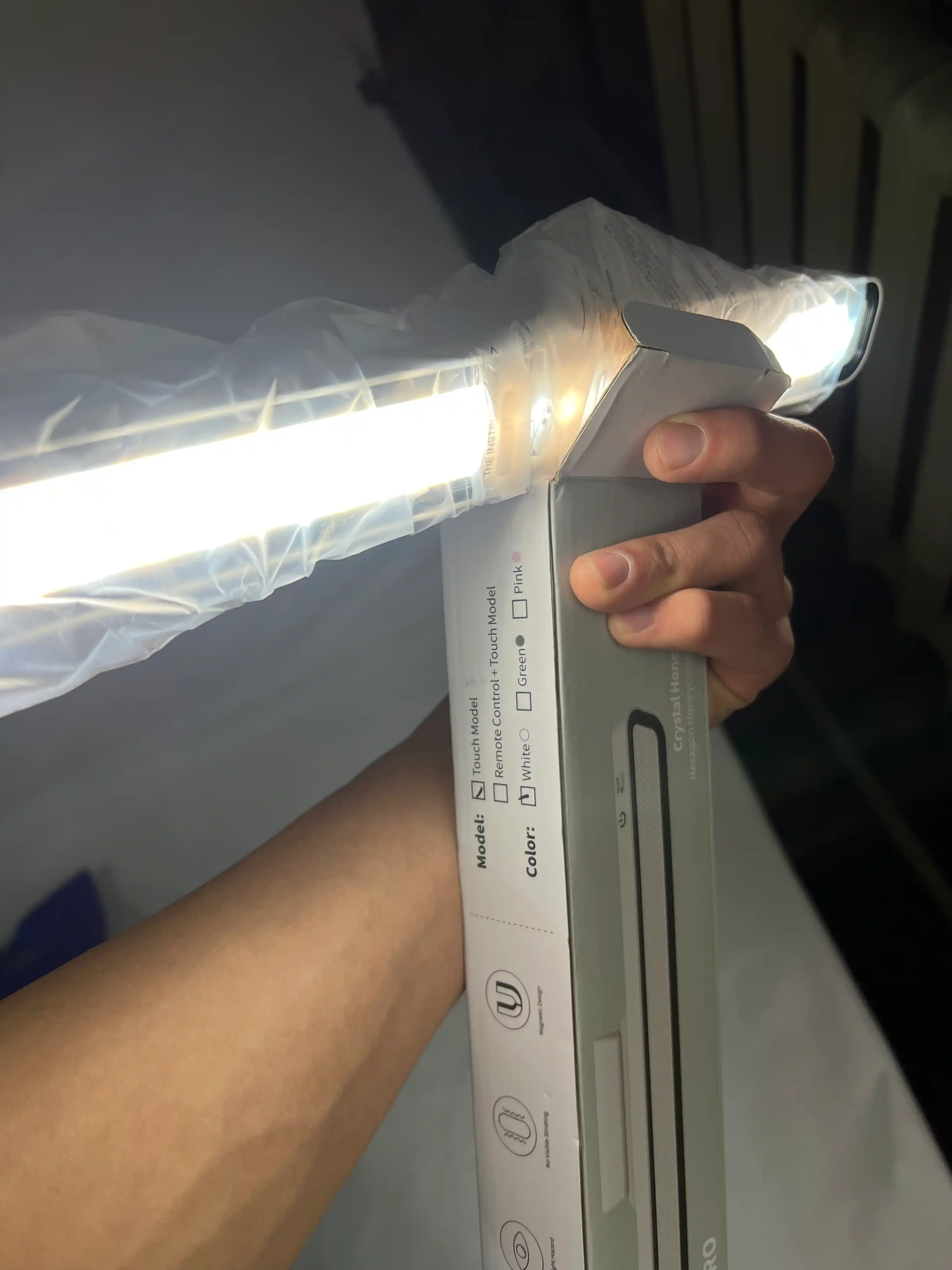 Mobil simsiz magnitli chiroq, portativ tungi chiroq, USB bilan