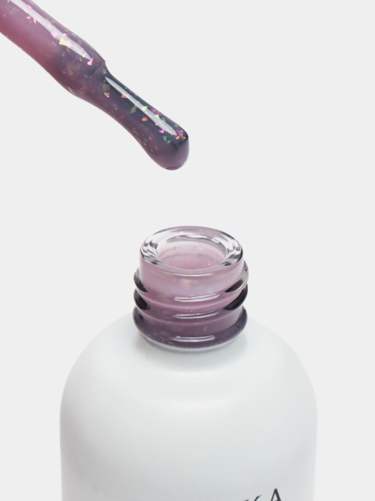 Rangli gel lak suyuq poligel Opal MOKKA, UV/LED chiroqda quriting, 8 ml