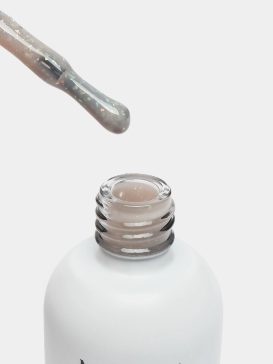 Rangli gel lak suyuq poligel Opal MOKKA, UV/LED chiroqda quriting, 8 ml