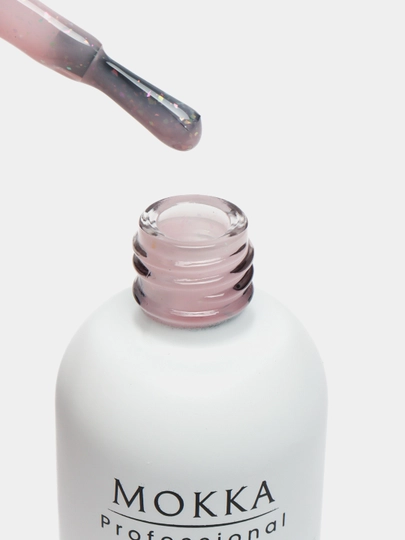 Rangli gel lak suyuq poligel Opal MOKKA, UV/LED chiroqda quriting, 8 ml