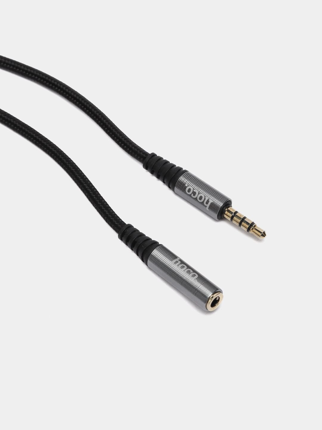 Кабель удлинитель AUX mini-jack 3.5 мм на AUX Hoco audio extension, 2 м ...