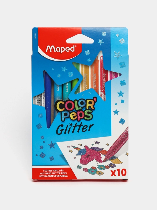 Color Pep Glitter, Maped markerlari, 10 ta rang 847110 q0000017104 - 