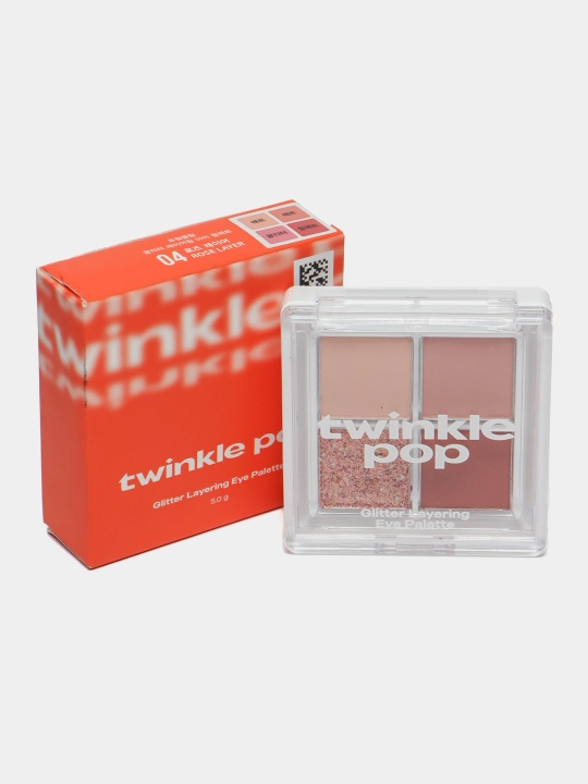 Палетка для глаз "Twinkle Pop Glitter Layering Eye Palette" в 4-цветах - 