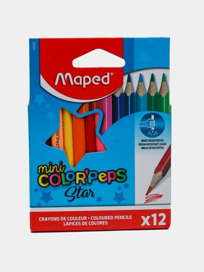 Карандаши цветные Maped, 12 цветов, Color Peps Mini 832500 02191 — MAPEDST-MAPE709