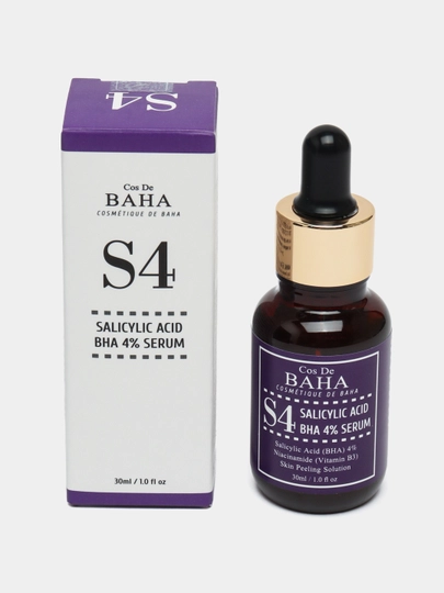Кислотная сыворотка для проблемной кожи Cos De BAHA BHA Salicylic Acid 4% Exfoliant Serum - 