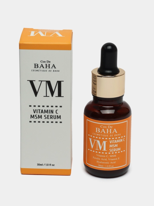 Осветляющая сыворотка с витамином С Cos De Baha Vitamin C MSM Serum, 30 мл - 