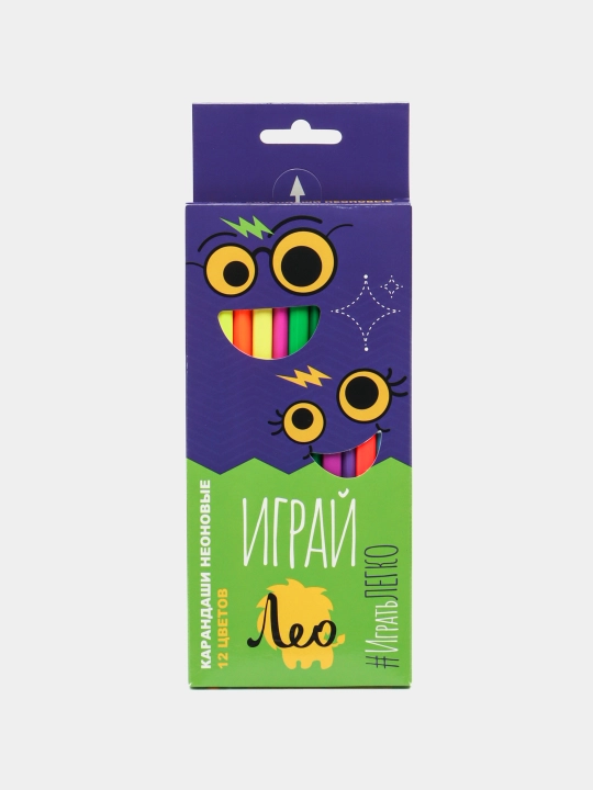Rangli qalamlar Leo Play LGNCP 12 o'tkirlangan 8 x 12 rang q0000017811 - 