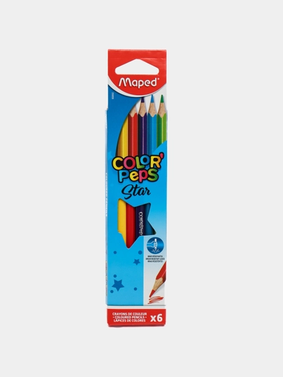 Карандаши цветные Maped, 6 цветов, Color Peps 832002 02192 — MAPEDST-MAPE713