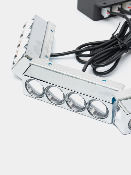 LED stroboskoplar, migalka, masofadan boshqarish pulti bilan, 3 * 10 sm, 4 dona