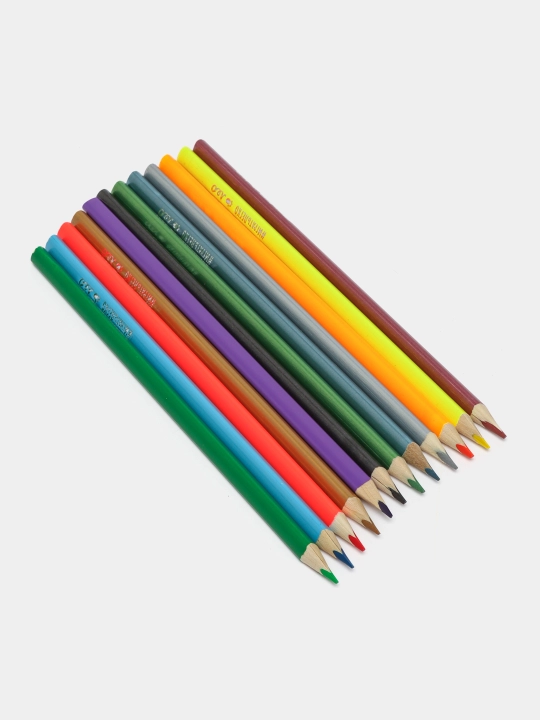 Rangli qalamlar Leo Play 6 neon 6 metall LGMNCP 12 o'tkirirlangan 8 x 12 rang q0000017812