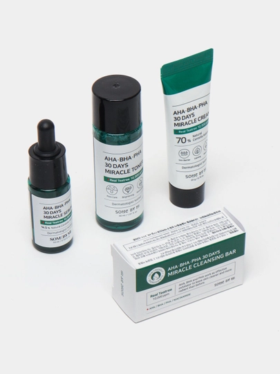 Набор для ухода за лицом Some By Mi, Yuja Niacin, Acne, AHA-BHA-PHA 30 days — BEYOUNG-SOMEBYM-САЛАТ